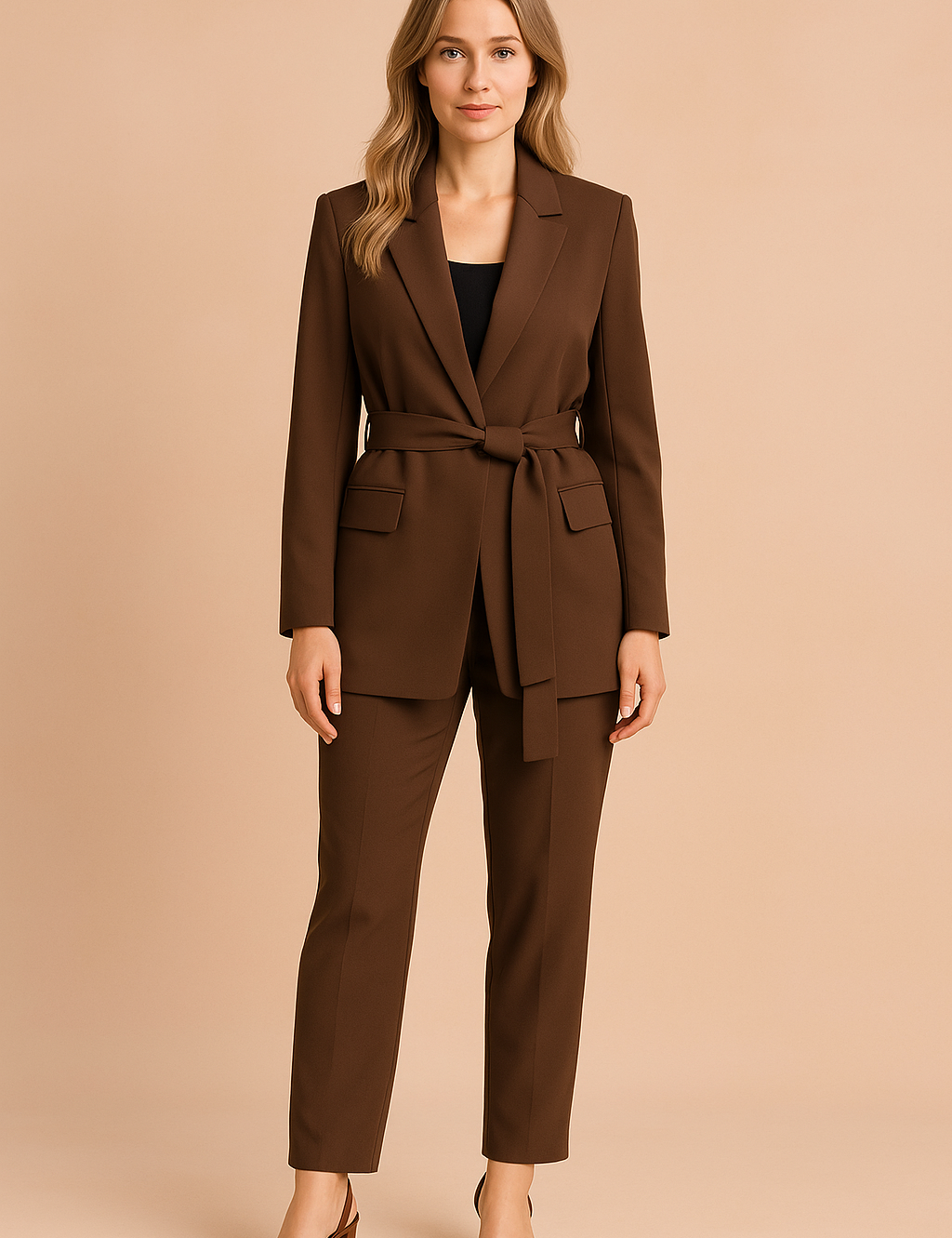 Kiera | Elegancka marynarka z paskiem 2